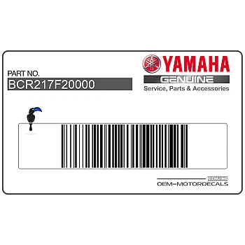 Autocollant carénage arrière queue, côté droit