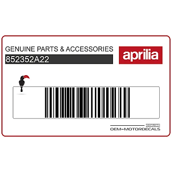 Naklejka na tylną owiewkę / zadupek, lewa strona