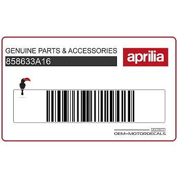 Naklejka na tylną owiewkę / zadupek, prawa strona