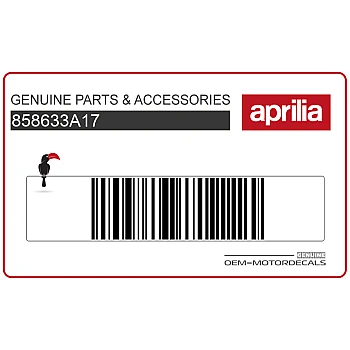 Naklejka na tylną owiewkę / zadupek, lewa strona