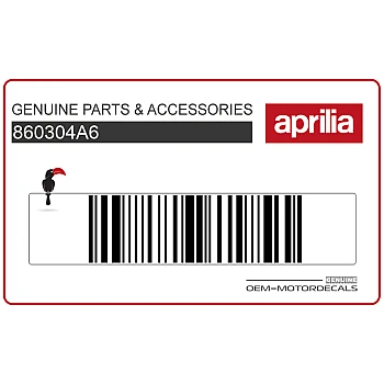 Adesivo pannello laterale, lato sinistro