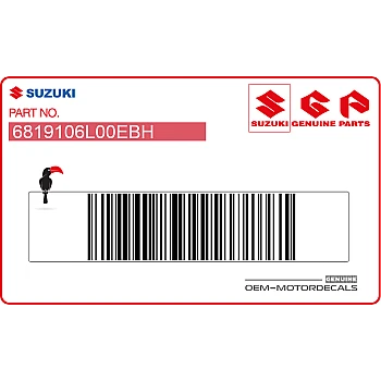 Autocollant de couverture de réservoir, côté gauche