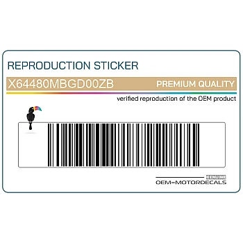 Naklejka na osłonę boczną, lewa strona