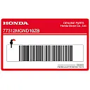 Adesivo posteriore coda carena
