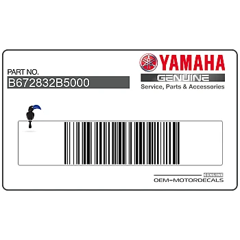 Autocollant de carénage supérieur avant