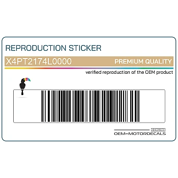 Pegatina de la cubierta del marco, lado derecho