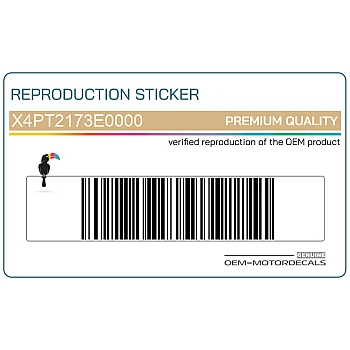 Pegatina de la cubierta del marco, lado izquierdo