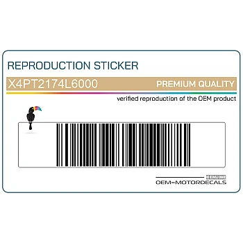 Pegatina de la cubierta del marco, lado derecho