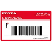 HONDA Naklejka na zbiornik, lewa strona 17590-MFA-D00ZD