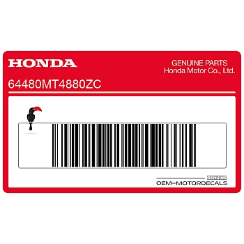 Zijpaneel sticker, linkerkant