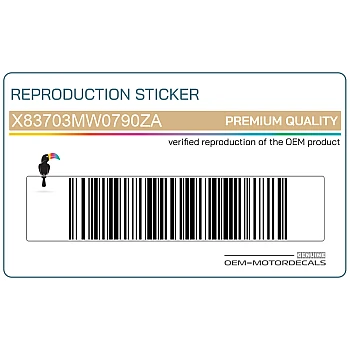 Kontpaneel sticker, linkerkant