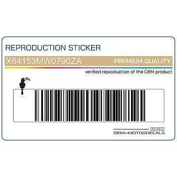 Bovenkuip sticker, linkerkant