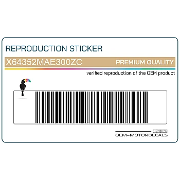 Naklejka na osłonę boczną, lewa strona