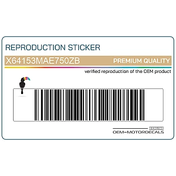 Pegatina para carenado frontal, lado izquierdo