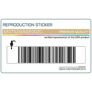 Tail cowl decal, left side