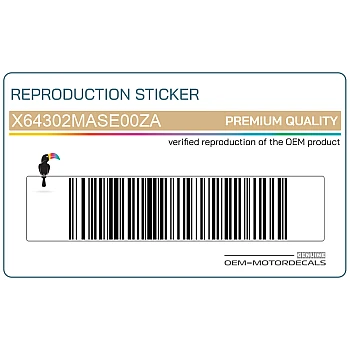 Side cowling decal, right side