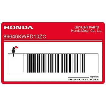 Autocollant de panneau latéral, côté gauche