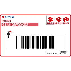 Naklejka na tylną owiewkę / zadupek, prawa strona