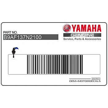 Side cowling decal, left side