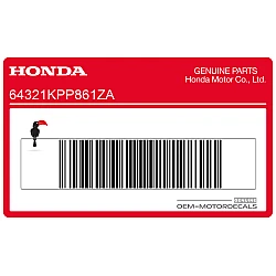 Naklejka na dolną owiewkę, pług, prawa strona