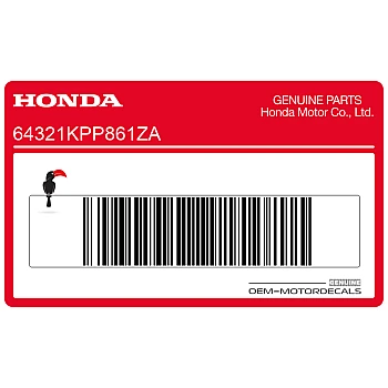 Naklejka na dolną owiewkę, pług, prawa strona