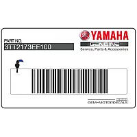 YAMAHA Framecover sticker, linkerkant 3TT-2173E-F1-00