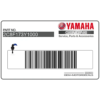 Naklejka na tylną owiewkę / zadupek, prawa strona