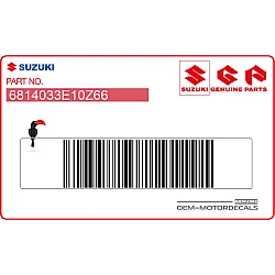 Tail cowl decals set- left side