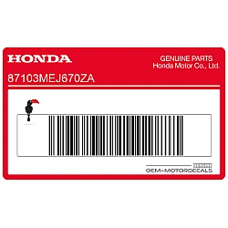 Naklejka na zbiornik, prawa strona