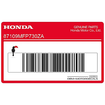 Pegatina colin, lado izquierdo