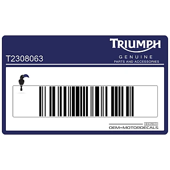 Naklejka na przednią owiewkę (czasza)