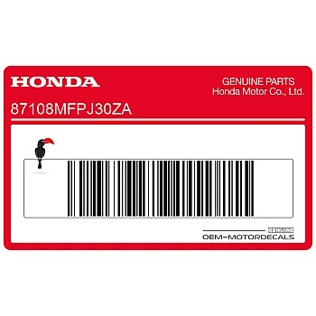 Kontpaneel sticker, rechterkant