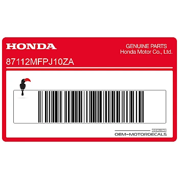 Pegatina colin, lado izquierdo