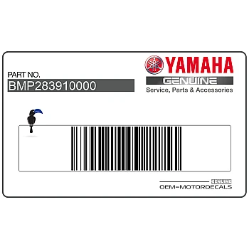 Side cowling decal, left side