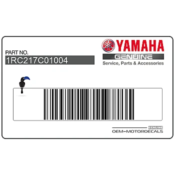 Adesivo posteriore coda carena, lato sinistro