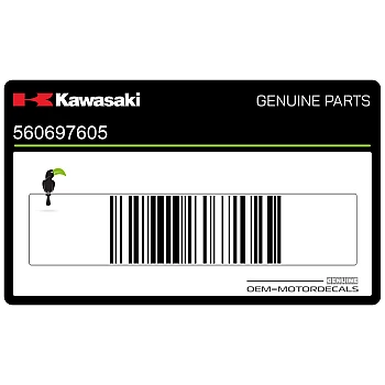 Autocollant de carénage supérieur avant, côté gauche