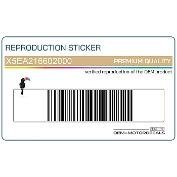 Tail cowl decals, set