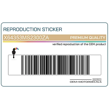 Framecover sticker, linkerkant