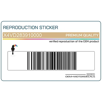 Zijpaneel sticker, linkerkant