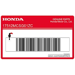 Naklejka na zbiornik, lewa strona