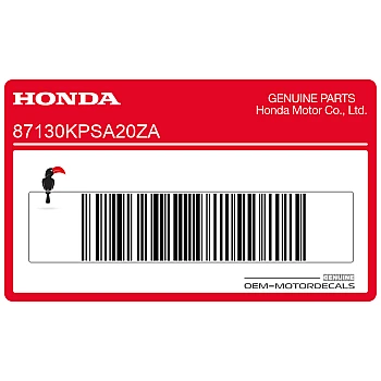 Emblemat na tylną owiewkę / zadupek