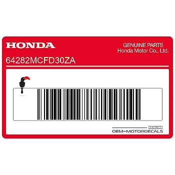 Belly pan decal