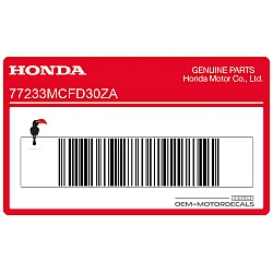 Kontpaneel sticker, rechterkant