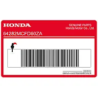 HONDA Pegatina para quilla 64282-MCF-D60ZA