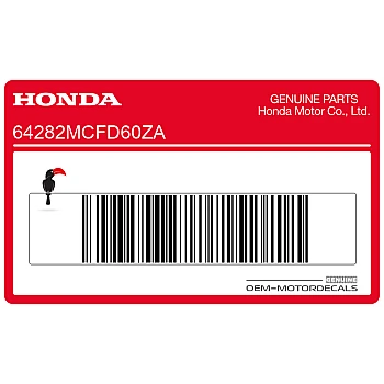 Belly pan decal