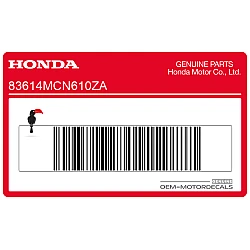 Side cowling decal