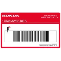 HONDA Tanksticker, rechterkant 17536-MW3-E40ZA