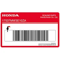HONDA Tank decal , left side 17537-MW3-E10ZA