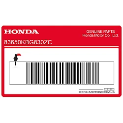 Frame cowling decal, right side