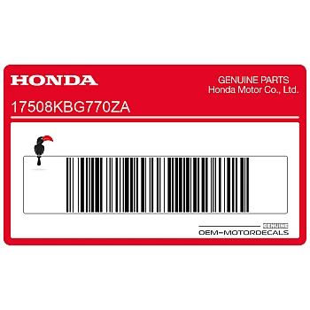 Naklejka na zbiornik, lewa strona